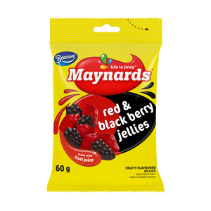 MAYNARDS RED & BLACK JELLIES 60GX24 ~