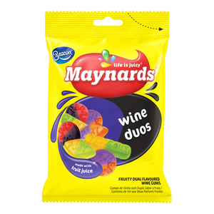 MAYNARDS FRUITY WINE DUOS GUMS 60GX24~
