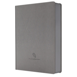 DIARY A5 MULTIPLANNER HARDCOVER GREY