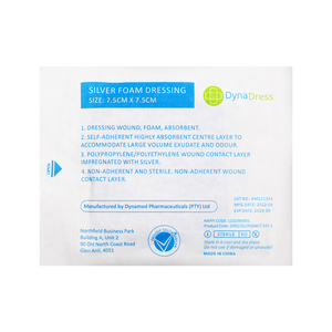 DYNADRESS SILVER FOAM DRES 7.5X7.5CM 10~