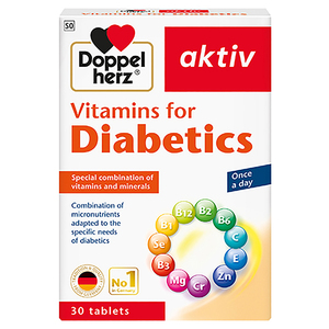 DOPPELHERZ VITAMIN FOR DIABETICS 30 TABS