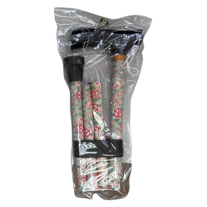 WALKING CANE FOLDING ROSE FLORAL 1