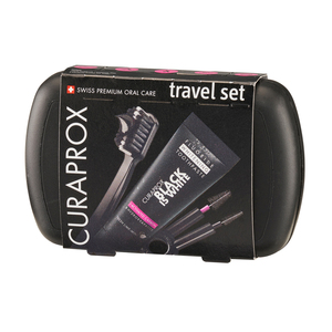 CURAPROX TRAVEL SET BLACK IS WHITE