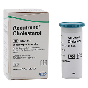 ACCUTREND CHOLESTEROL STRIPS 25
