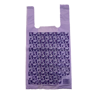 PLASTIC BAG CARRY 12L PURPLE 250 ~