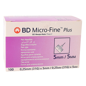 BD MICRO-FINE PEN NEEDLE 31GX 5MM 100~