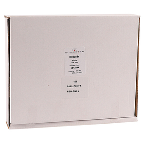 ID BAND WHITE ADULT CLAIREMED 200~