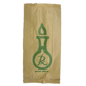 PAPER BAG RX GREEN X-LAR 400X180X80 500~