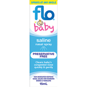 FLO BABY SALINE+NASAL SPRAY 15ML