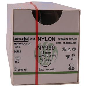 SUT NYLON 6/0 RC 12MM 45CM NY990 12~