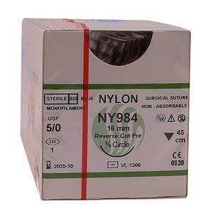 SUT NYLON 5/0 16MM RC 45CM NY984 12~