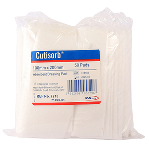 CUTISORB DRESS PAD 100X200MM 50~