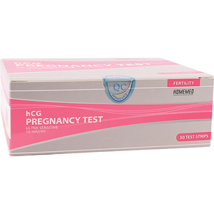 PREG TEST STRIPS HOMEMED 50s
