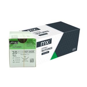 SUT MX NYLON  3/0 RC 3/8 19MM 70CM 12~