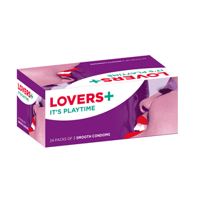 CONDOM LOVERS PLUS SMOOTH 3'S X 24 ~