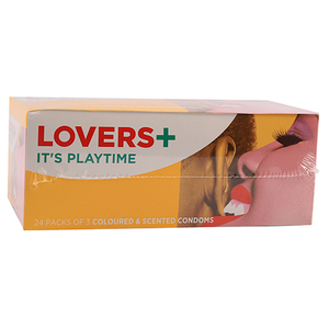 CONDOM LOVERS PLUS COLOR & SCENT 24X3 ~