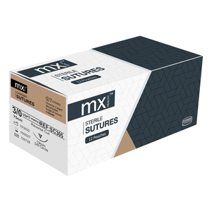 SUT MX CHROMIC  3/0 RC 19MM 75CM 12~