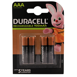 DURACELL RECHARGEABL ULTRA AAA 850MAH 4S