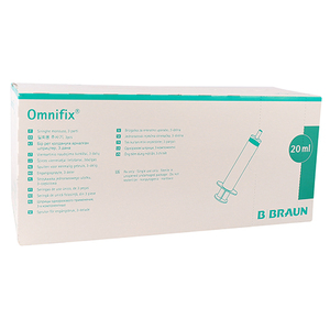 SYRI 20ML LUER LOCK OMNIFIX 100~