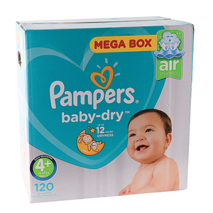 PAMPERS ACT BABY MAXI+ 120 NO4  10-15KG