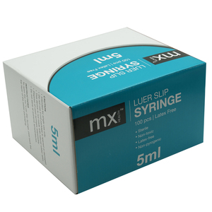 SYRI 5ML LUER SLIP MX 100s~