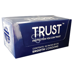 CONDOM TRUST SMOOTH 24 X 3 CONDOMS ~