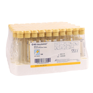 VACU ACDA 8.5ML 366645 YELLOW TOP 100 ~