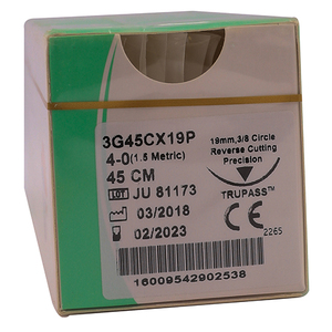 SUT TRULON NYLON 4/0 RC 19MM 45CM 12~