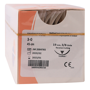 SUT MONOGLYDE 3/0 45CM RC 3/8 19MM 12~