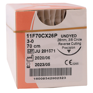 SUT MONOGLYDE 3/0 70CM RC 3/8  12~