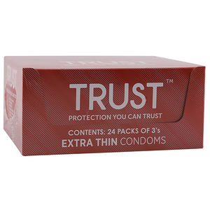 CONDOM TRUST ULTRA THIN 24 X 3 CONDOMS ~