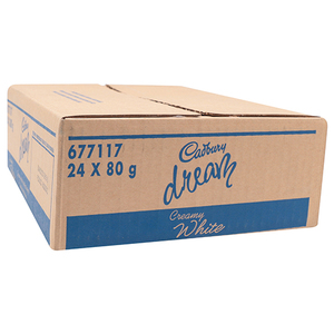 CADBURY 80G DREAM CREAMY WHITE 24 ~