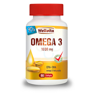 OMEGA 3 1000MG 90 SOFTGELS WELLVITA