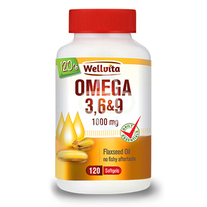 OMEGA 3&6&9 1000MG 120 SOFTGELS WELLVITA