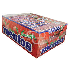 MENTOS CANDY ROLLS STRAWBERRY  40 ~