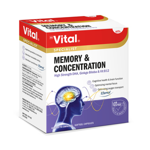 VITAL HS MEMORY & CONCENTRATION CAPS 60