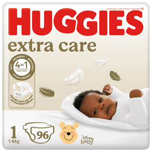 HUGGIES EXTRA CARE SIZE 1 PACK OF 96