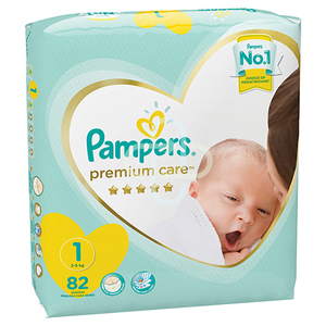 PAMPERS PREMIUM CARE NEW BORN VP 82
