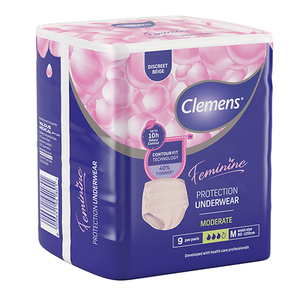 CLEMENS FEM PROT UNDERWEAR MED 9  115024