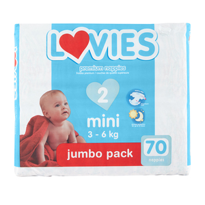 LOVIES JUMBO PACK MINI 70
