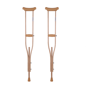 WOODEN CRUTCHES 1 PAIR LARGE