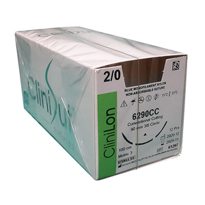 SUT NYLON 2/0 CLINILON 90MM RC 100CM 12~
