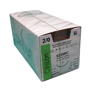 SUT NYLON 2/0 CLINILON 26MM RC 45CM 12~