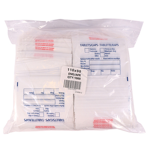 TABLET BAG 110X90 PRINT ENG/AFR 1000~