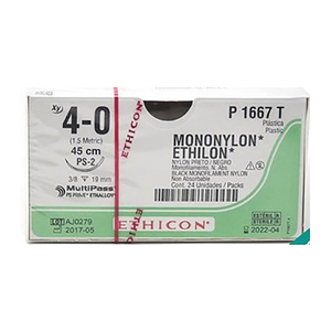 SUT ETHILON 4-0 19MM RC 45CM P1667T 24~