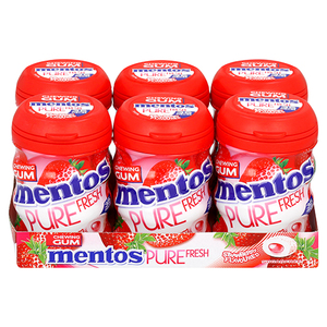 MENTOS GUM BOTTLE 35PCS STRAWBERRY 6~