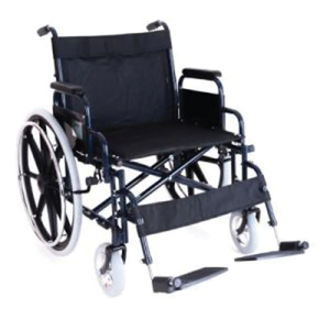 WHEELCHAIR HEAVY DUTY 150KG SWISS MOBIL