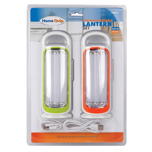 HOME QUIP USB RECHARGEABLE LANTERN SET